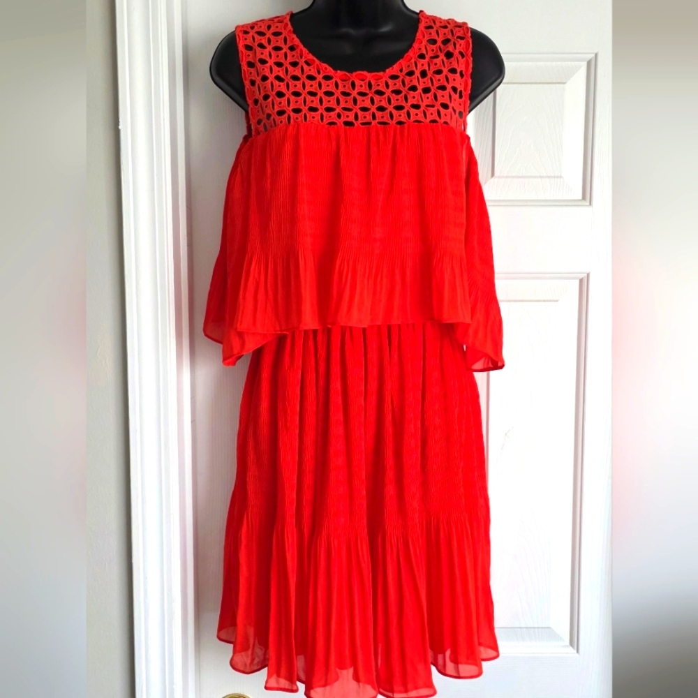 Antropologie Eyelet Cold Shoulder Dress Eva Franco M